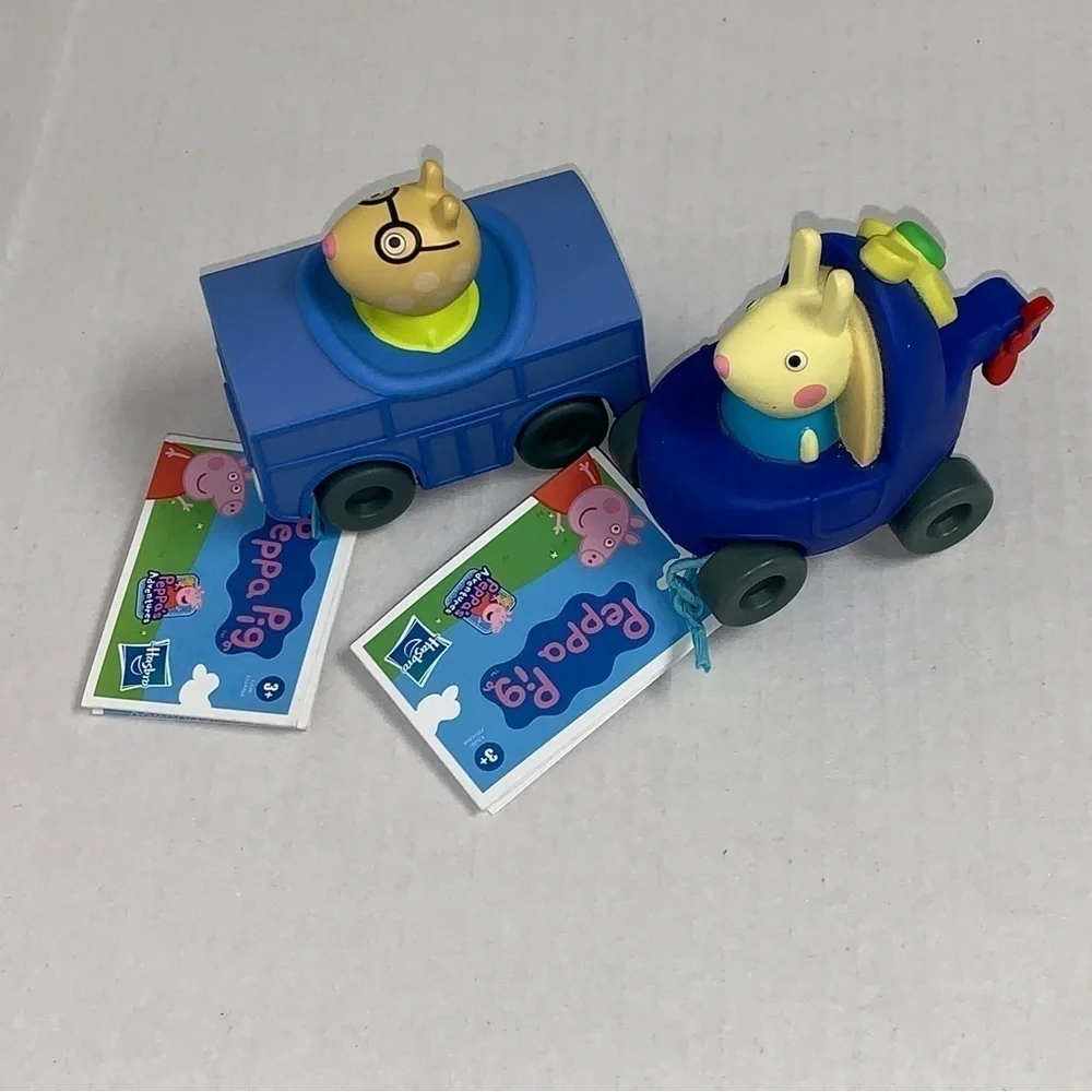 Peppa Pig Adventures Little Buggy 2 Vehicles Pedro Pony Rebecca Rabbit NEW NWT